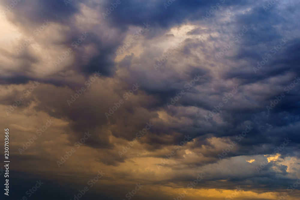 Dramatic sky before storm. Abstract background