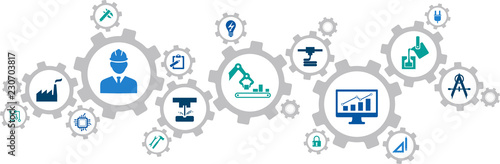 Engineering vector: digitalisation / technology / innovation