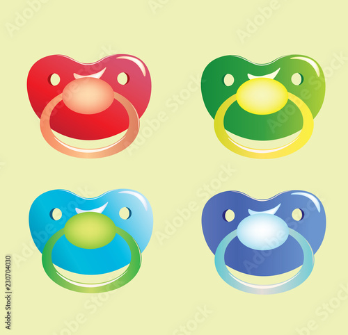 Pacifier. vector illustration