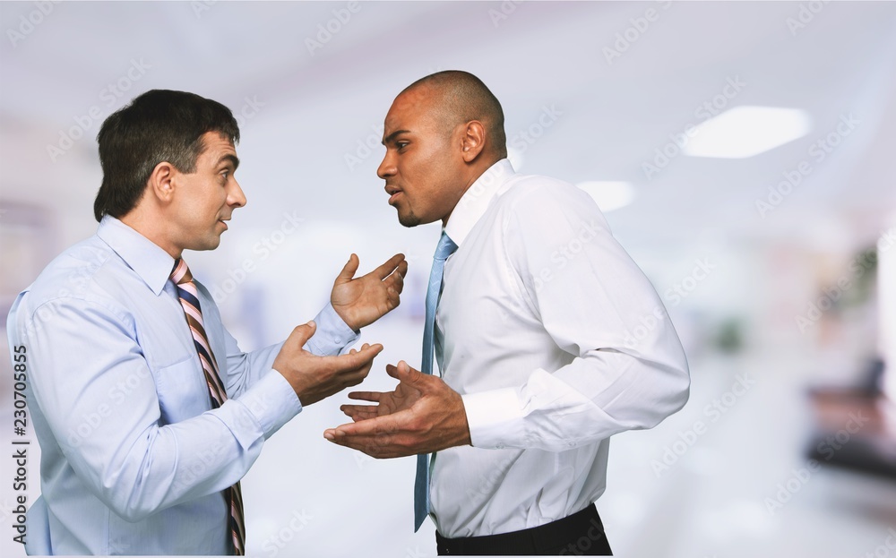 Two businessmen Arguing, business Conflict concept,. Two businessmen Arguing, business Conflict concept,.
