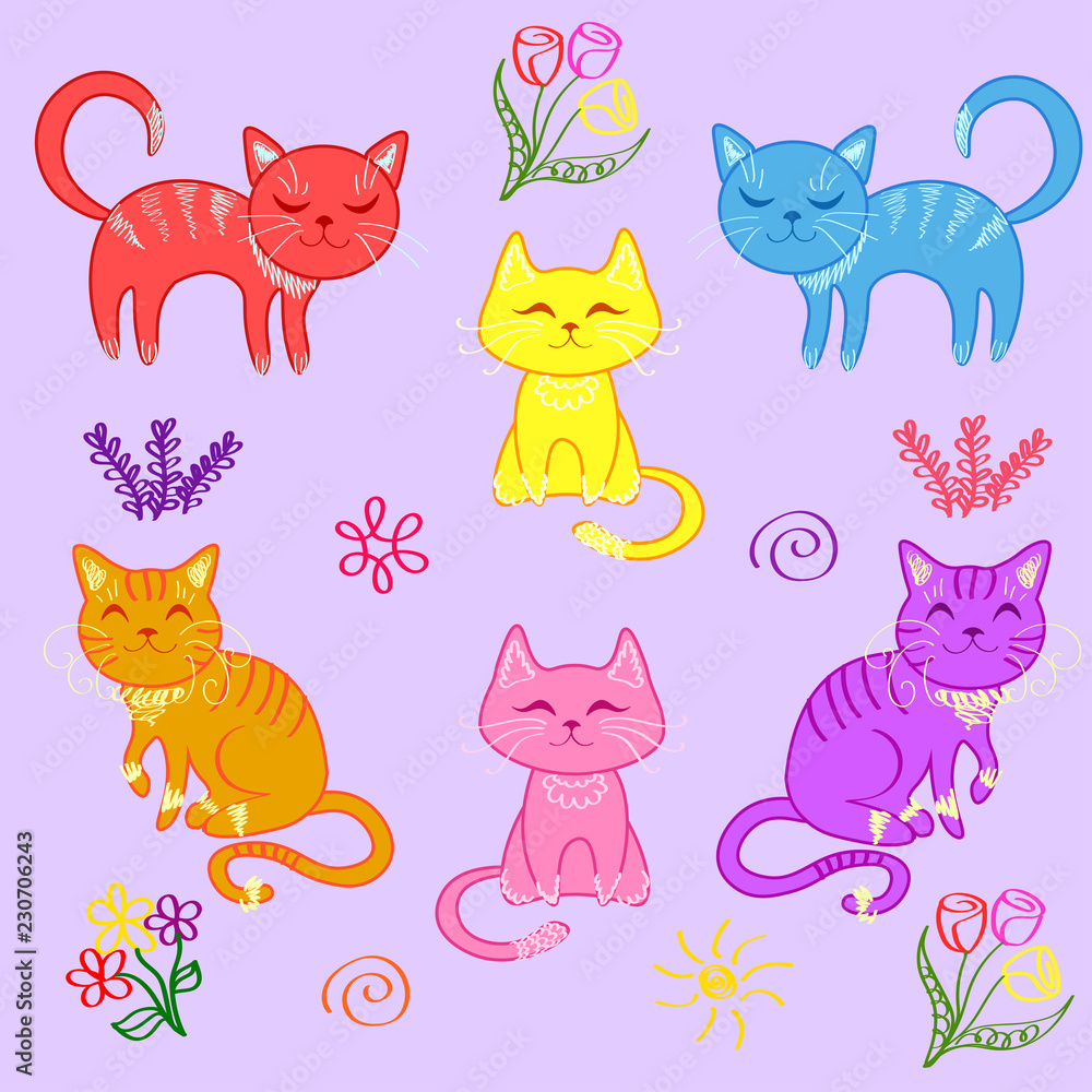 kittens, a set of cats