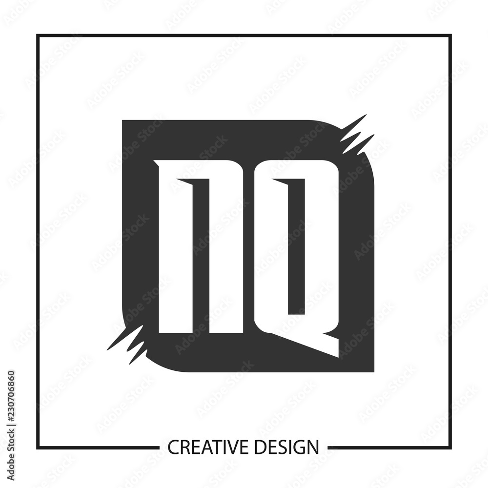 Initial Letter NQ Logo Template Design Initial Letter NQ Logo Template Design