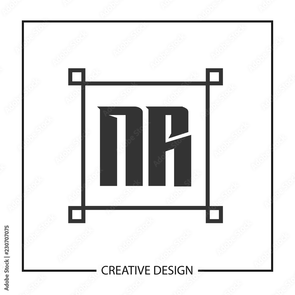 Initial Letter NR Logo Template Design Initial Letter NR Logo Template Design