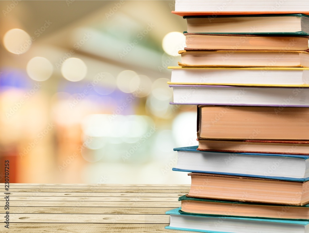 Stack of books isolated on white background Stack of books isolated on white background