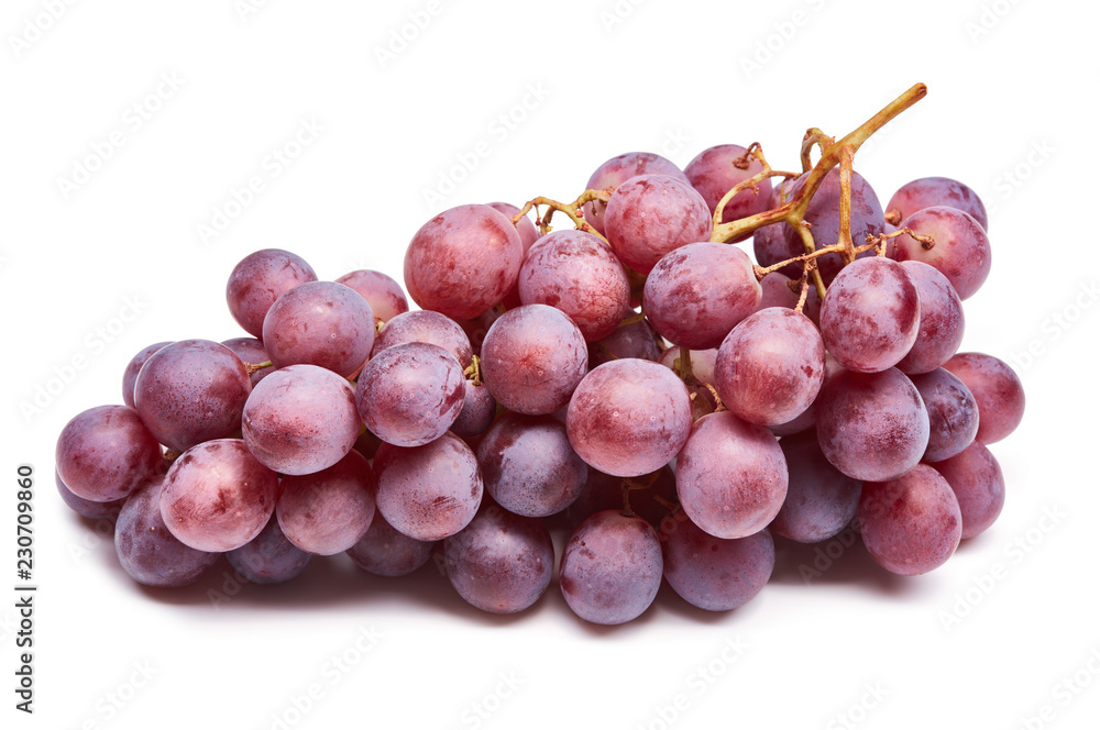 bunch of red grapes isolated on white background bunch of red grapes isolated on white background