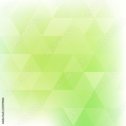 Fotografija Abstract light greenery background textured by triangles