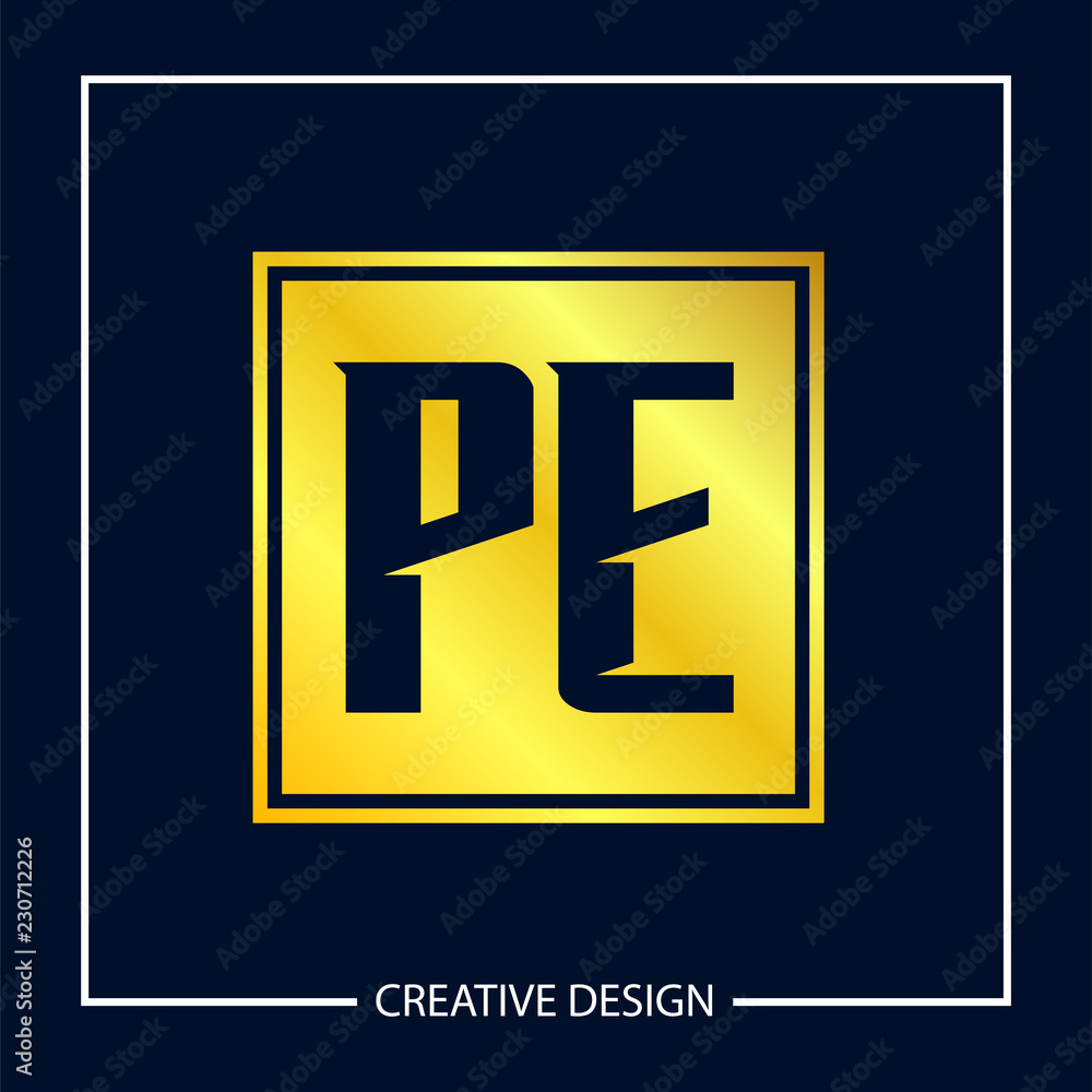 Initial Letter PE Logo Template Design Initial Letter PE Logo Template Design