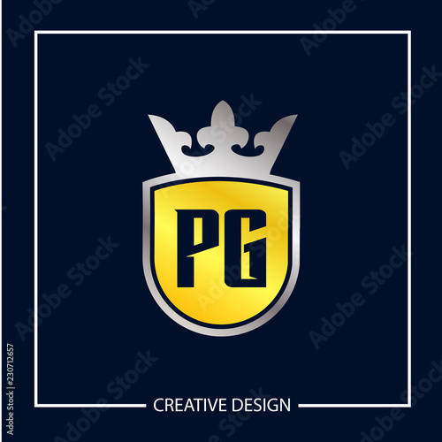 Initial Letter PG Logo Template Design