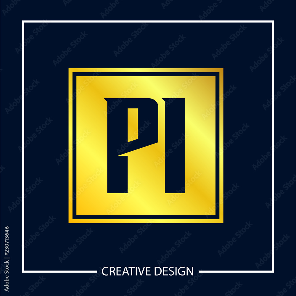 Initial Letter PI Logo Template Design Initial Letter PI Logo Template Design