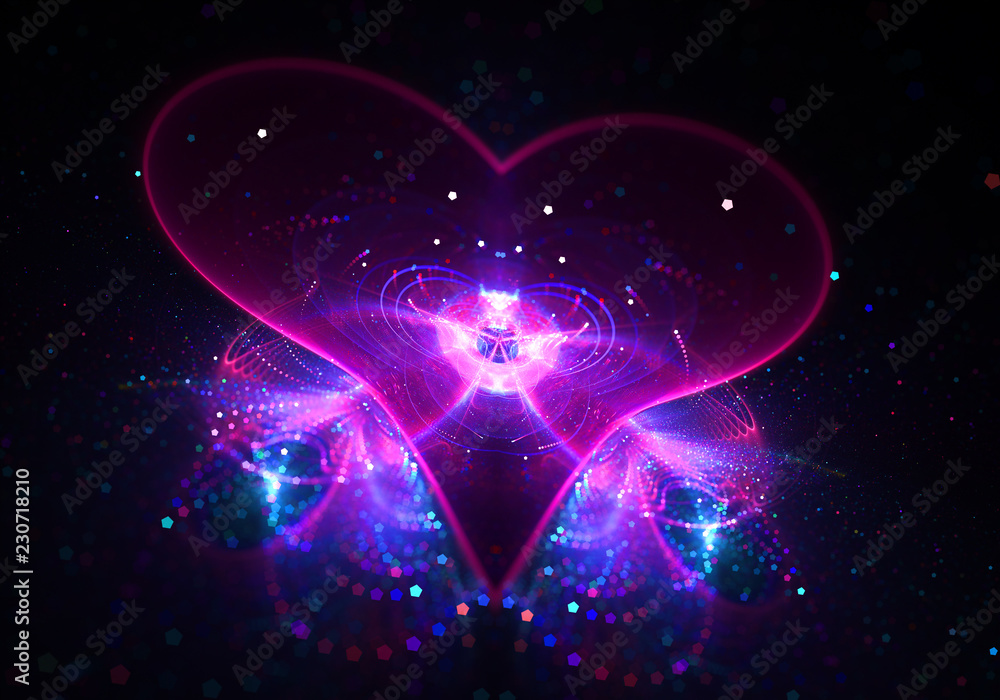 Shine Agape Love Heart  - Soul of Universe  - Divine Grace 
 - obrazy, fototapety, plakaty 