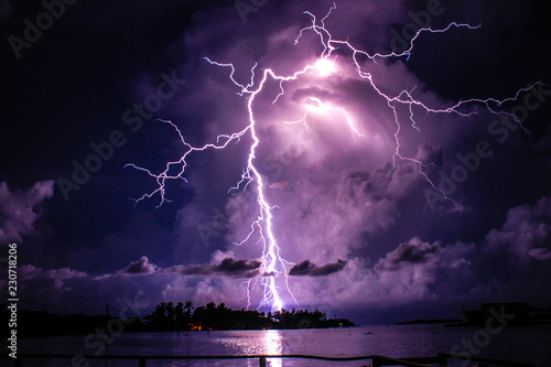 Tableau sur toile catatumbo lightning in venezuelan- Relampago del catatumbo en Venezuela