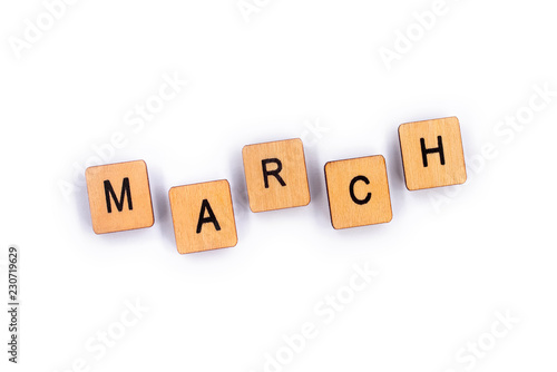 The month of MARCH