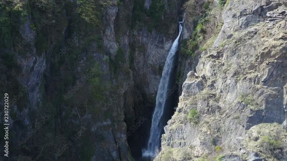 Waterfall In French Countryside Aerial 4K Waterfall In French Countryside Aerial 4K