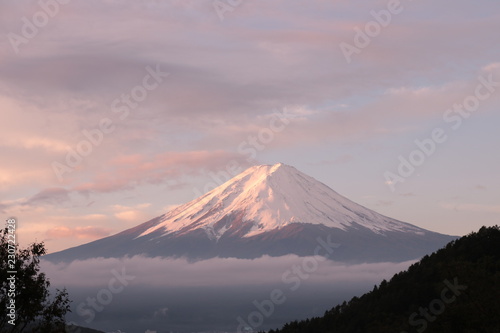 美しい富士山/美しい河口湖の富士山