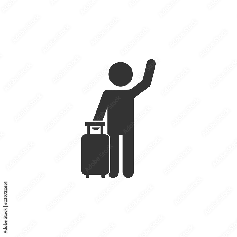 Man with luggage icon. Element of airport icon for mobile concept and web apps. Detailed Man with luggage icon can be used for web and mobile Man with luggage icon. Element of airport icon for mobile concept and web apps. Detailed Man with luggage icon can be used for web and mobile