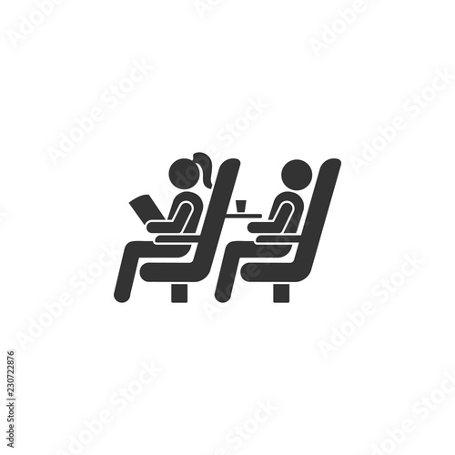 Seats on the plane icon. Element of airport icon for mobile concept and web apps. Detailed Seats on the plane icon can be used for web and mobile
