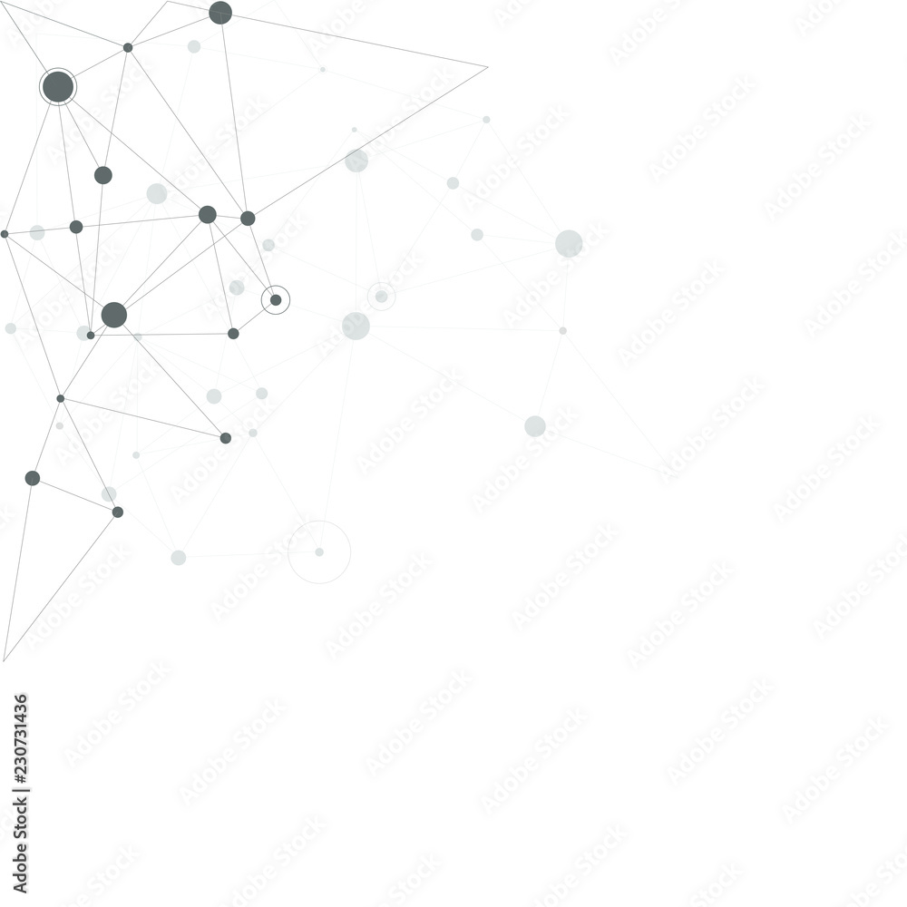 Abstract connecting dots and lines. technology background connect white digital network. Vector Abstract connecting dots and lines. technology background connect white digital network. Vector