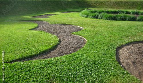 curvy grass path
