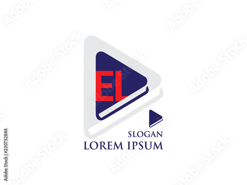 Initial Letter E and L library books Design Logo Graphic Branding Letter Element. Free Download Initial Letter E and L library books Design Logo Graphic Branding Letter Element. - GFXLoad