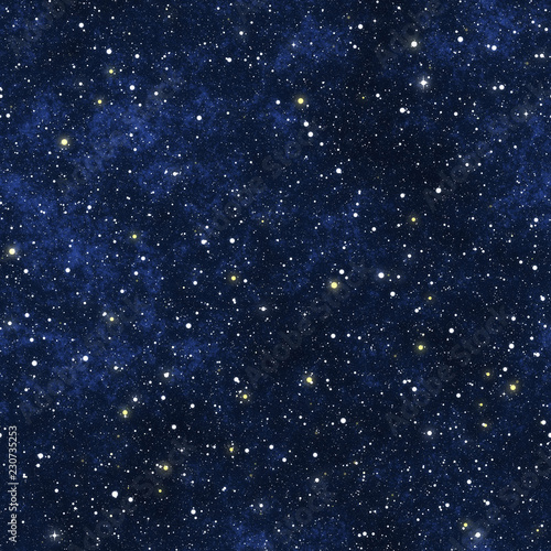 Fototapeta Naklejka Na Ścianę i Meble -  Starrs in outer space seamless background or texture illustration