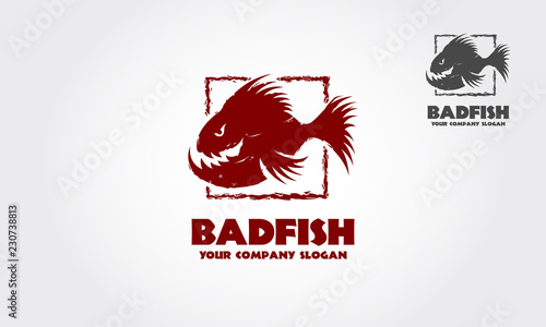 Bad Fish logo template is a nice, unique and clear logo design for your business, blog, game community forum, retail shop etc.