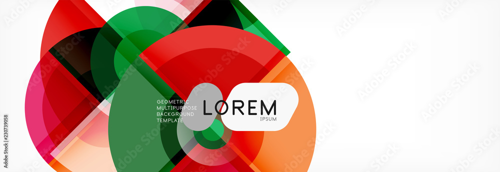 Vector fantastic circle modern geometric background template Vector fantastic circle modern geometric background template