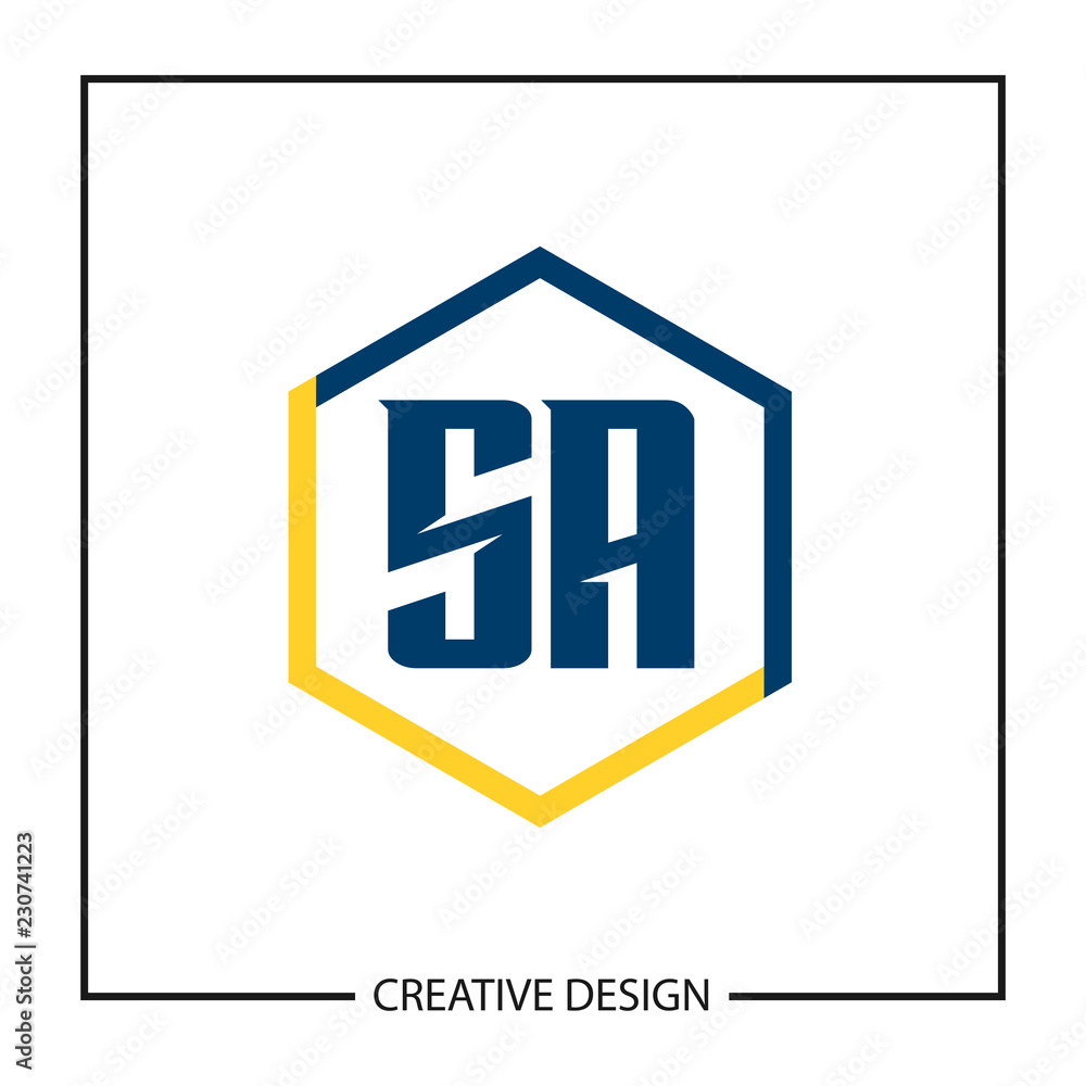 Initial Letter SA Logo Template Design Initial Letter SA Logo Template Design