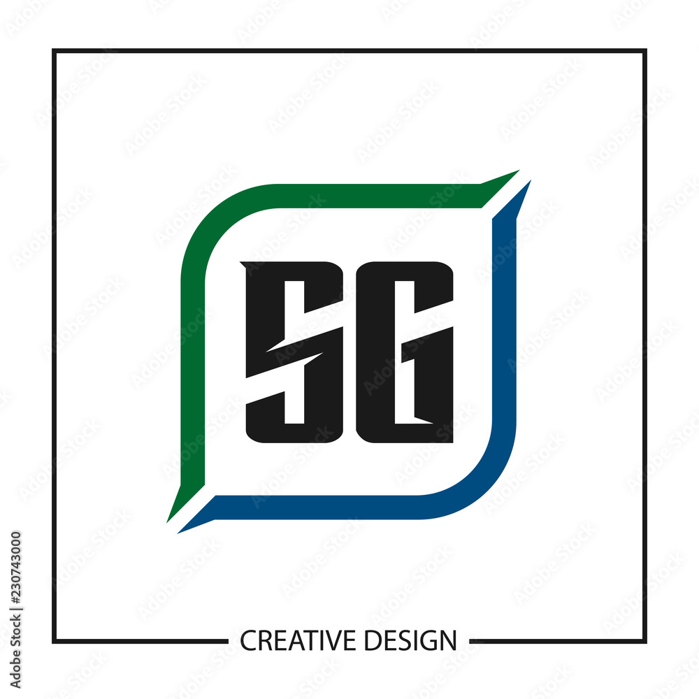 Initial Letter SG Logo Template Design Initial Letter SG Logo Template Design