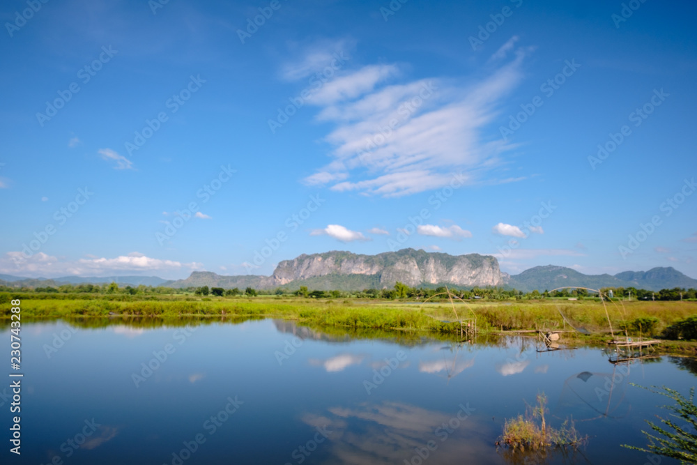 Fototapeta premium Amphoe Phu Pha Man in thailand