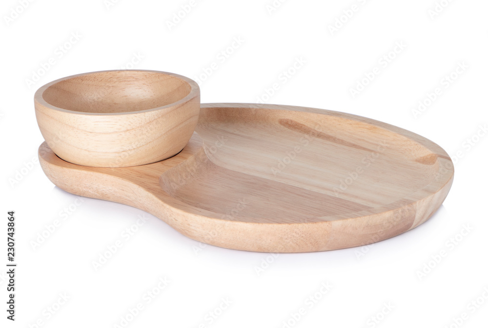 wooden Cup on white background wooden Cup on white background