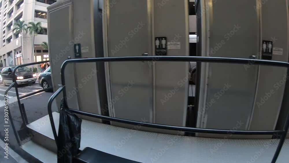 Portable Toilets for Film Production Crew in Honolulu on the Island of