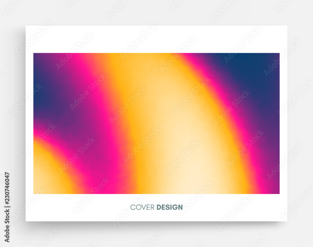 Abstract blurred color background. Modern screen vector design for mobile app. Trendy gradients.