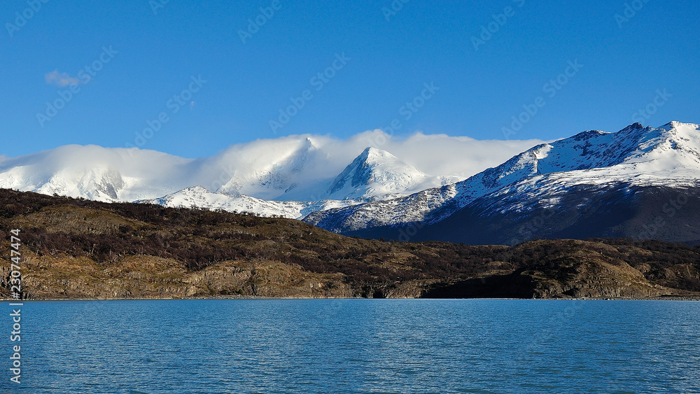 Clouds and mountain in Los Glaciares National Park