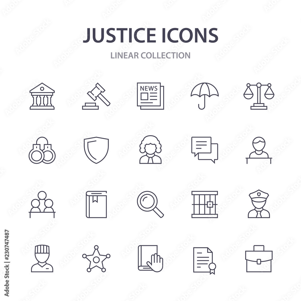 Justice icons.
