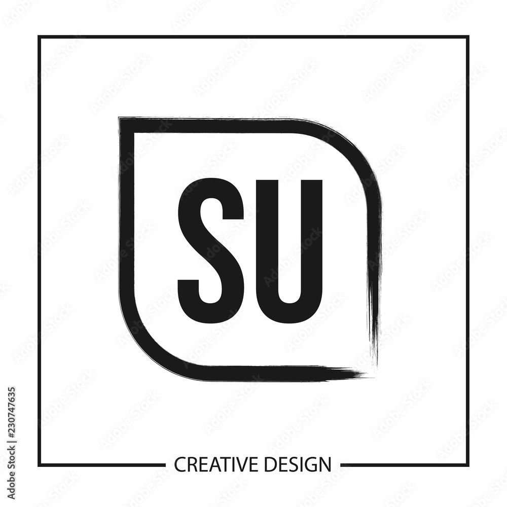 Initial Letter SU Logo Template Design Initial Letter SU Logo Template Design