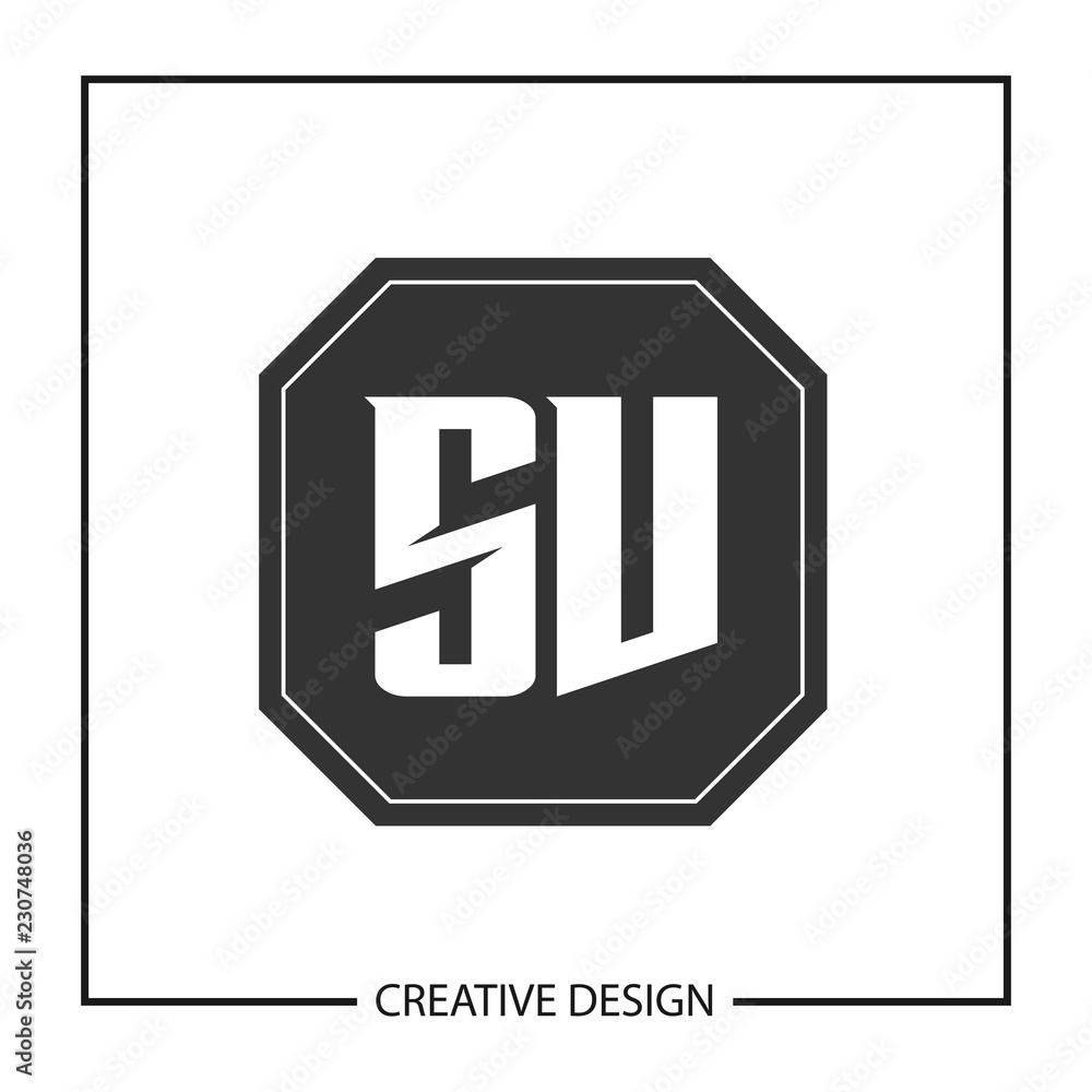 Initial Letter SV Logo Template Design Initial Letter SV Logo Template Design