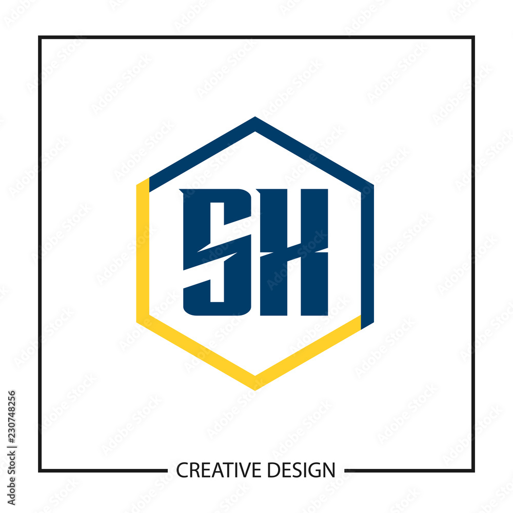 Obraz premium Initial Letter SX Logo Template Design