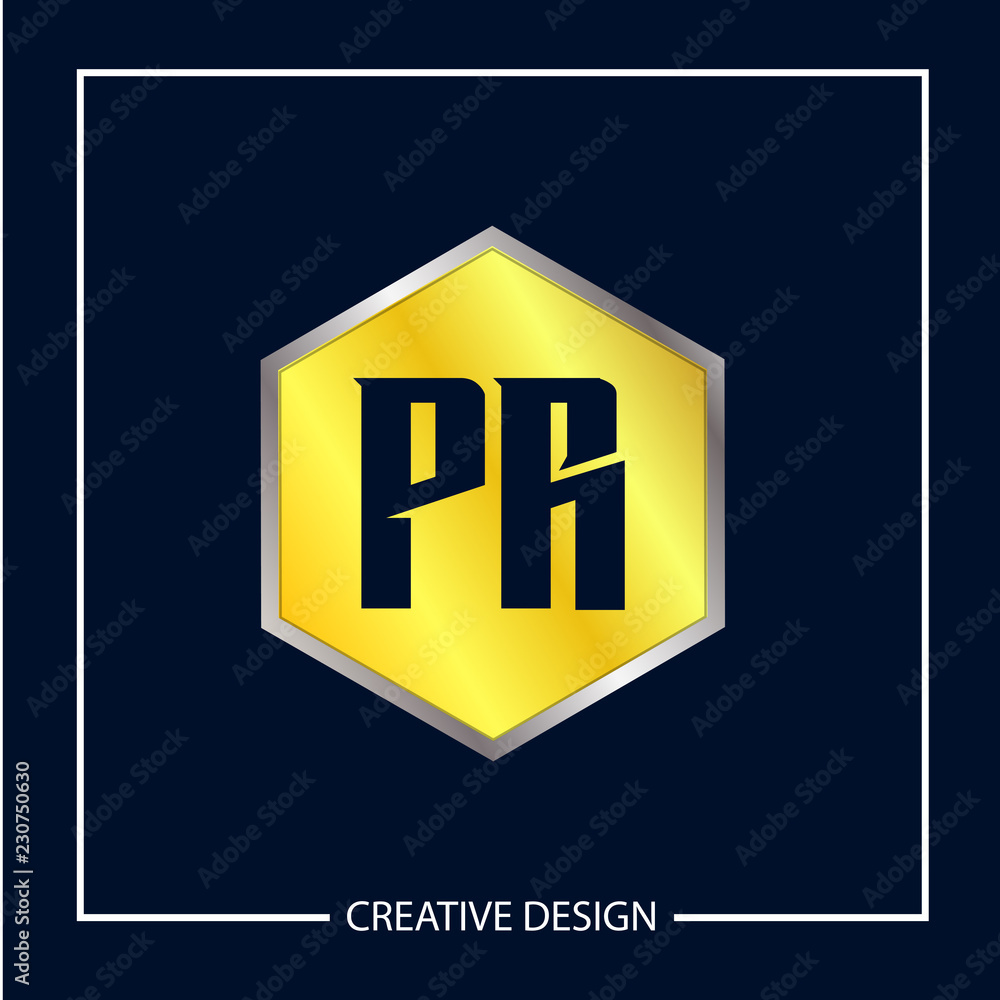 Initial Letter PR Logo Template Design Initial Letter PR Logo Template Design