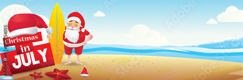 christmas in july design with 3d concept