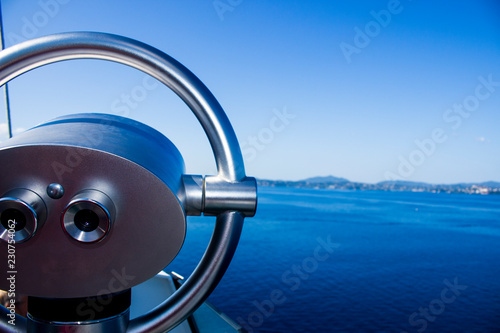 binoculars on cruise ship