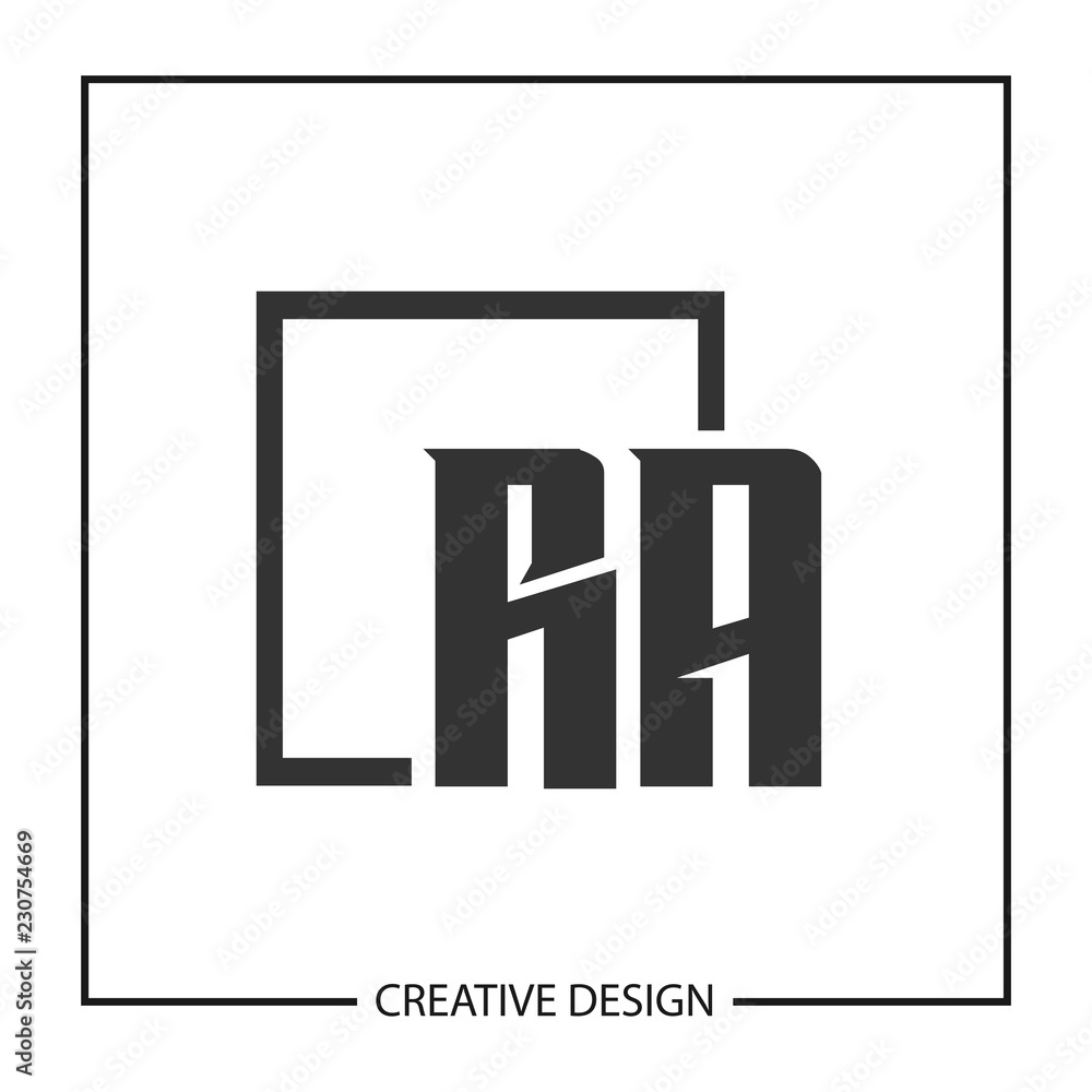Obraz premium Initial Letter RA Logo Template Design