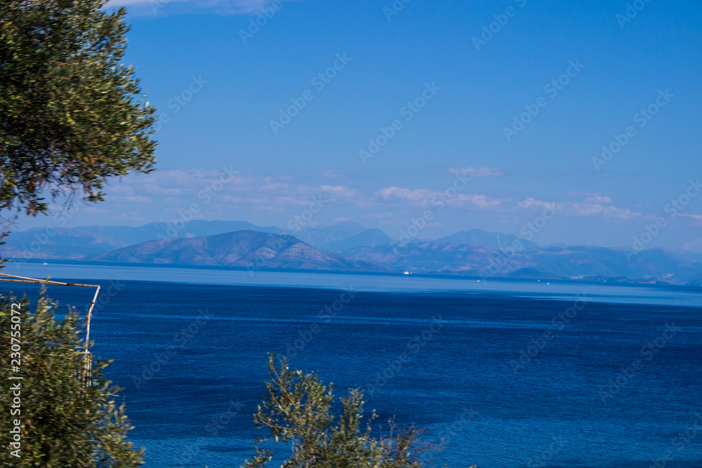 Fototapeta premium landscape corfu greece