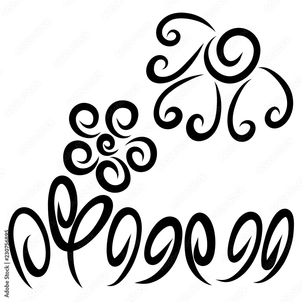 A flower of spirals, and a shining sun with hearts A flower of spirals, and a shining sun with hearts