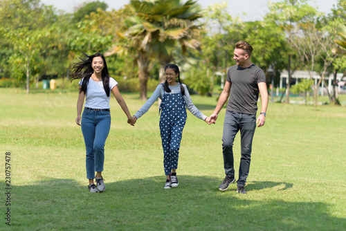 family in the park