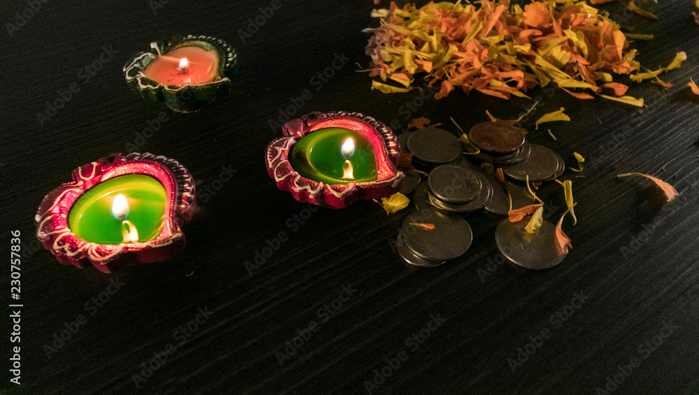 Celebrating Dhanteras which is celebrated before Diwali, which is the festival of lights