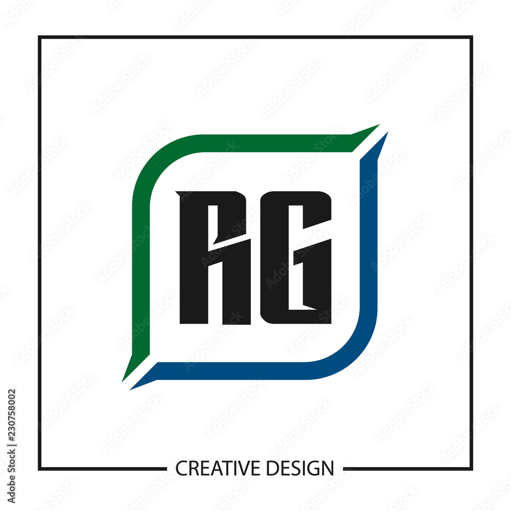 Initial Letter RG Logo Template Design Initial Letter RG Logo Template Design