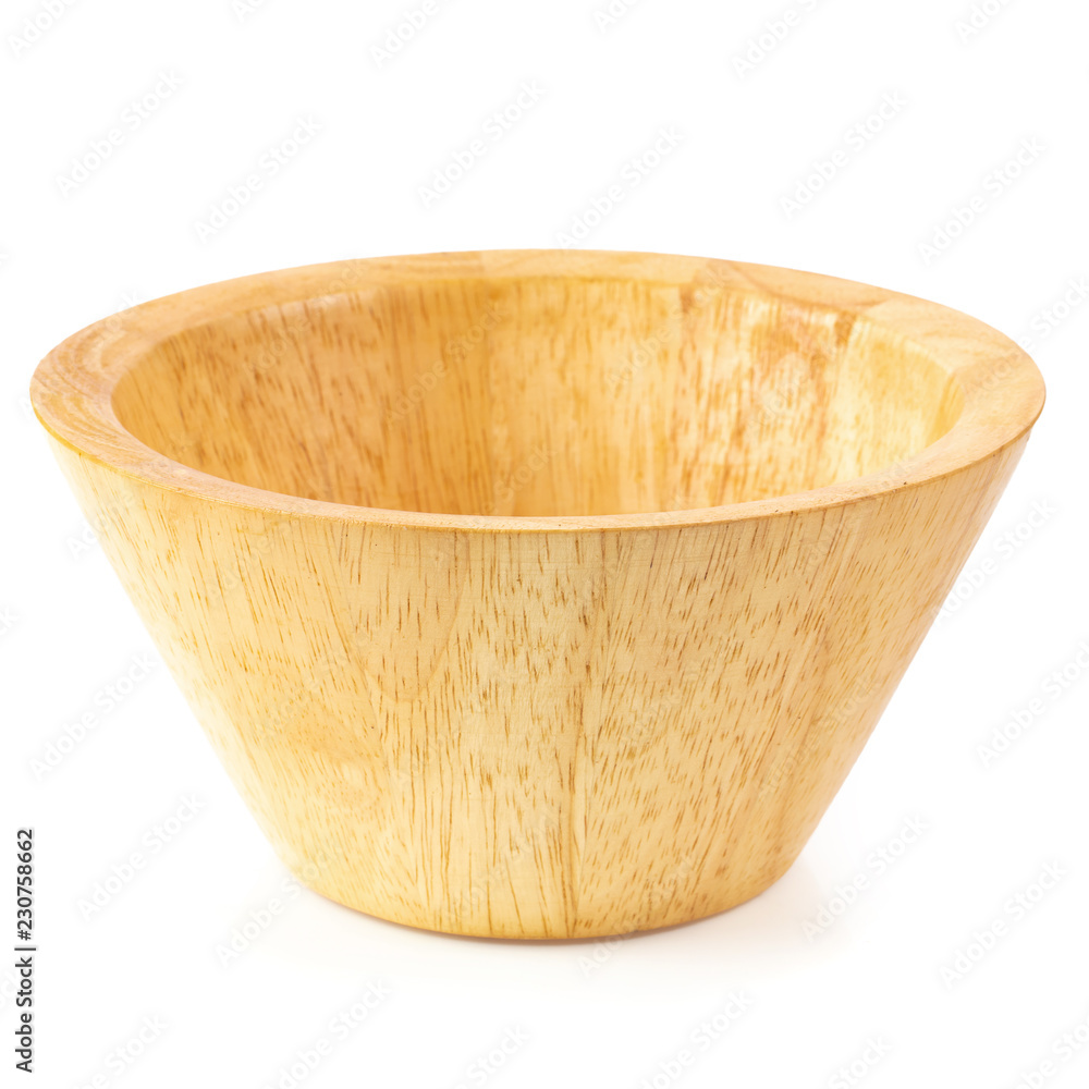 Wooden cup isolated on a white background Wooden cup isolated on a white background