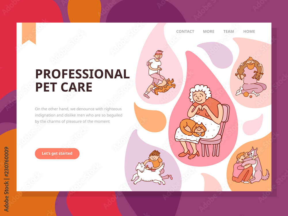 Professional Pet Care Illustration Professional Pet Care Illustration