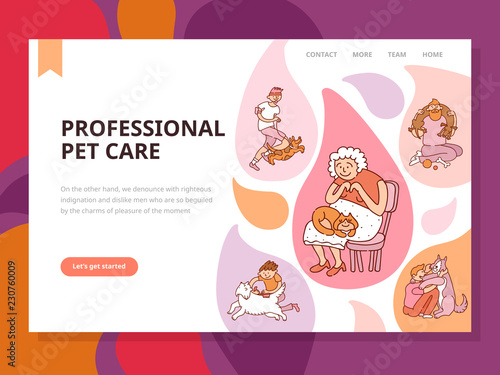 Professional Pet Care Illustration