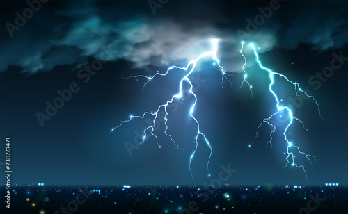 Night City Storm Composition